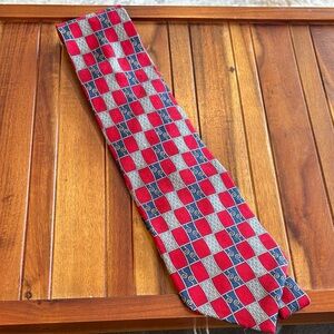 Mara By Countess Mara Pointed Neck Tie Men's One Size Printed Silk Classic